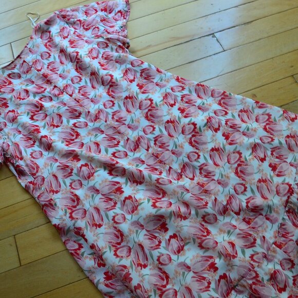 & Other Stories Flutter Sleeve Wrap Midi Dress EUR 44 fits XL US - Picture 10 of 15